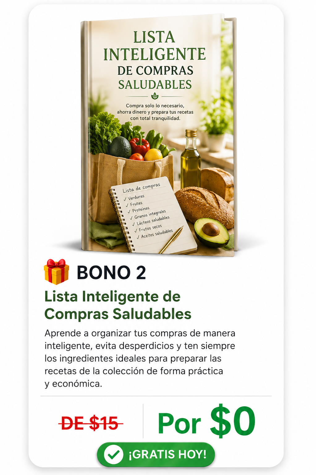 Bono 2 — Lista Inteligente de Compras Saludables